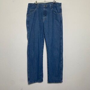 Wrangler Regular-Fit Straight Leg Jeans Mens Size 35×30 Casual‎ Classic Workwear